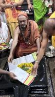 H.H. Shrimat Sadyojat Shankarashram  Swamiji's  visit to  Shri Mahabaleshwar Temple - Gokarna (21st June 2023)